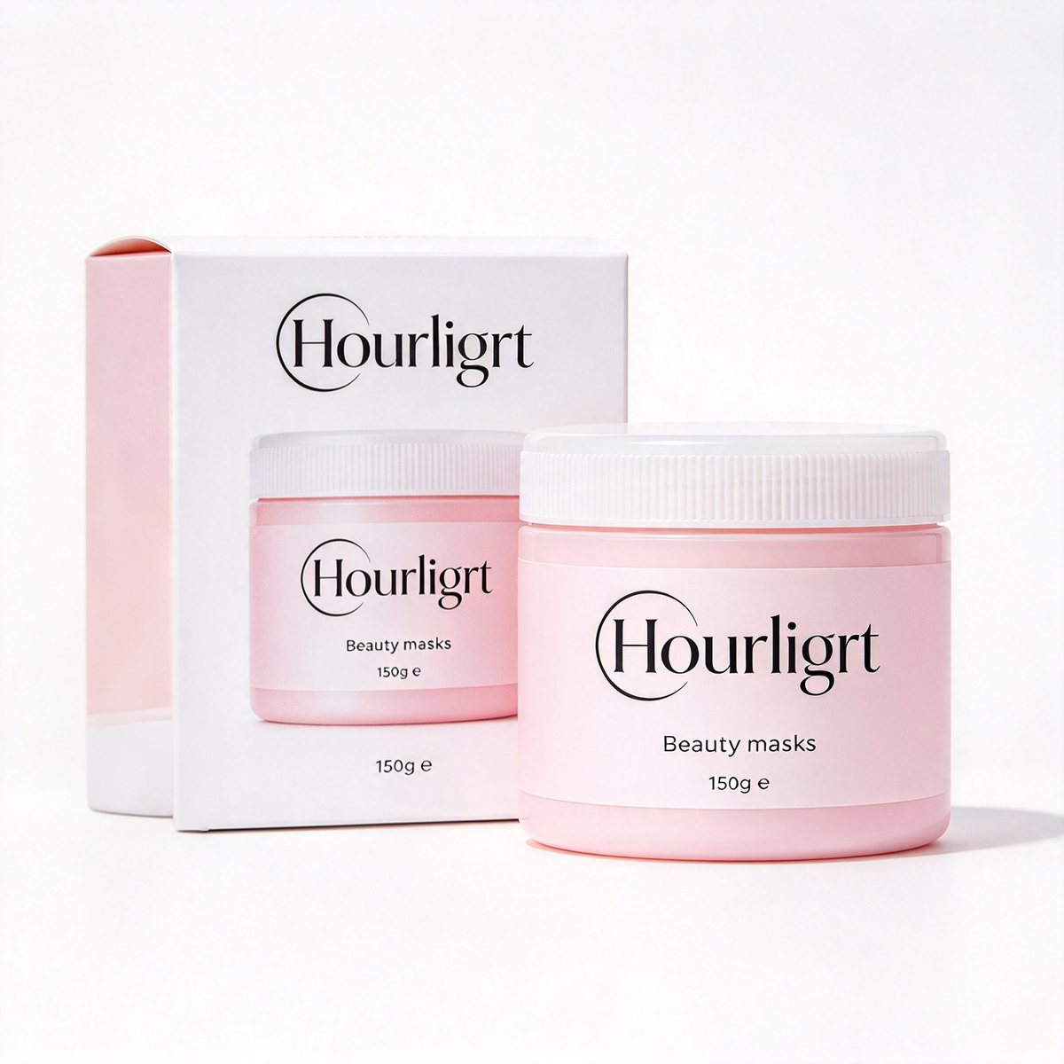 Hourligrt Beauty Mask, Hydrating Nourishing Cream Facial Mask, Deep Moisturizing Skin Care Mask for Dry Dull Skin