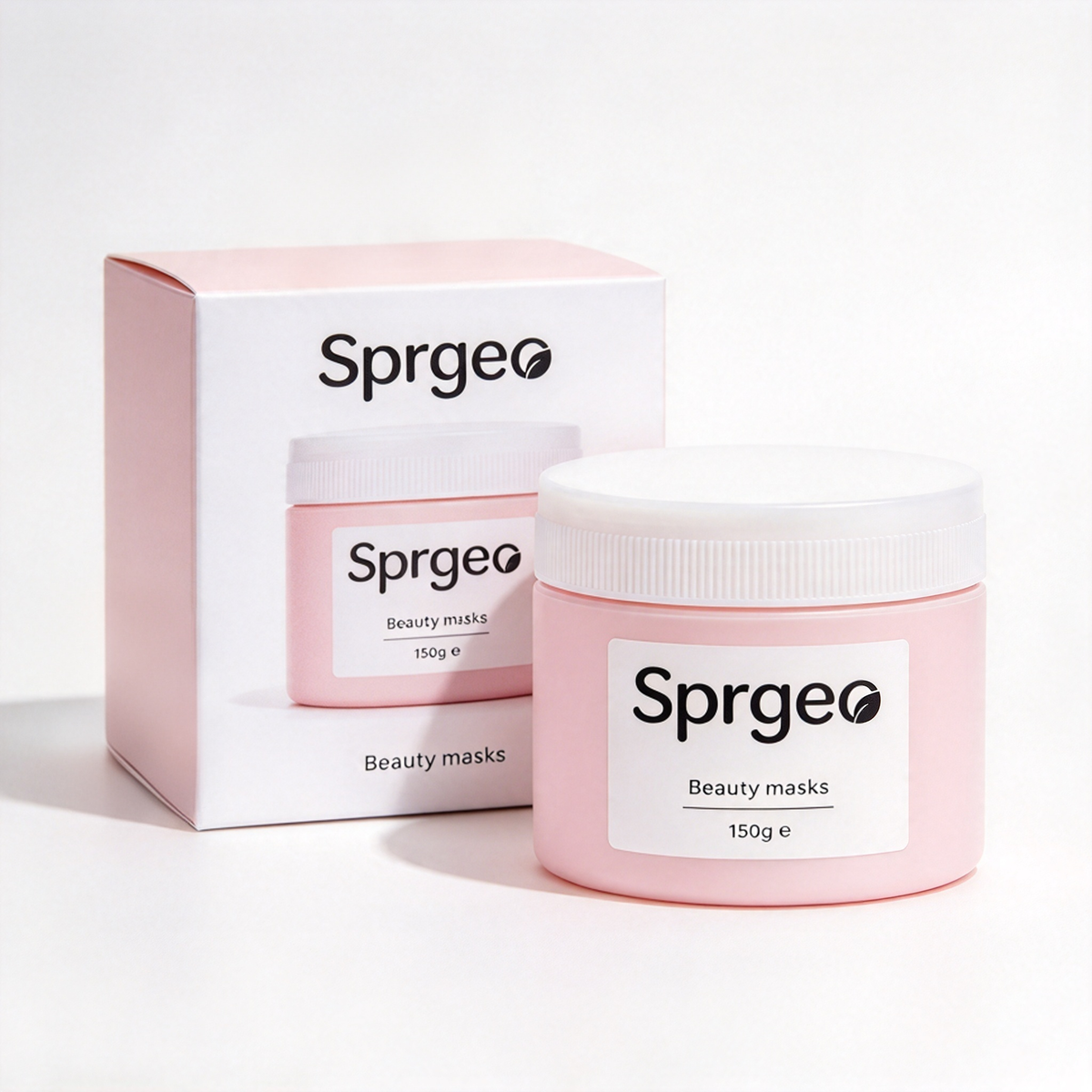 Sprgeo Beauty Mask, Hydrating Nourishing Cream Facial Mask, Deep Moisturizing Skincare Mask for Dry Dull Skin