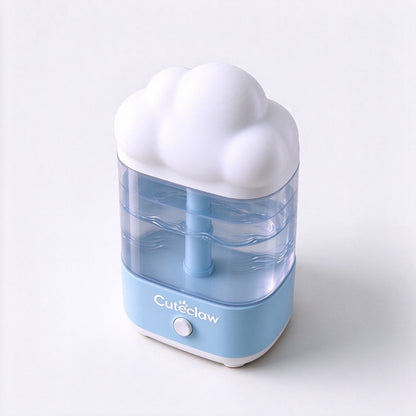 Cuteclaw Cloud Humidifier, 1.2L Ultrasonic Cool Mist Humidifier for Bedroom, Quiet Desktop Humidifier with Knob Control, Cute Cloud Shape Humidifier for Home Office Nursery