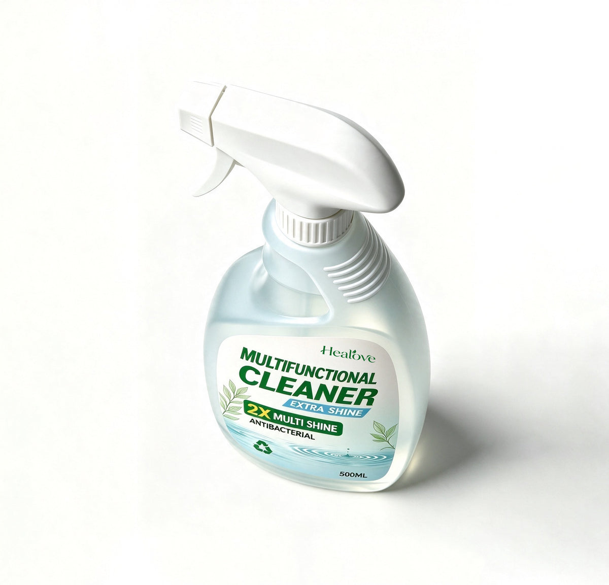 Healove Multifunctional Cleaner Spray, 500ml All Purpose Cleaner, Antibacterial All-Purpose Cleaning Spray for Kitchen, Bathroom, Countertop, Floor, Multi-Surface Extra Shine Household Cleaner