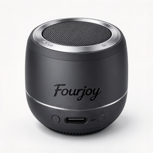 Fourjoy Portable Bluetooth Speaker, 360° Surround Sound Mini Wireless Speaker with Rich Bass for Home Outdoor Travel