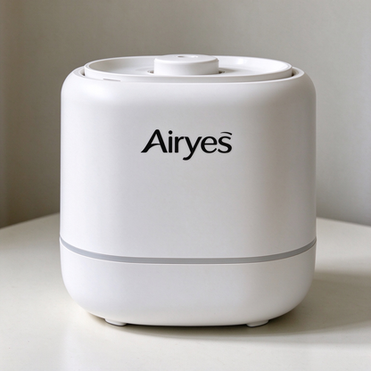 Airyes Ultrasonic Cool Mist Humidifier, Quiet Small Desktop Humidifier with Large Water Tank, Auto Shut Off Humidifier for Bedroom Nursery Office Indoor Dry Air Relief