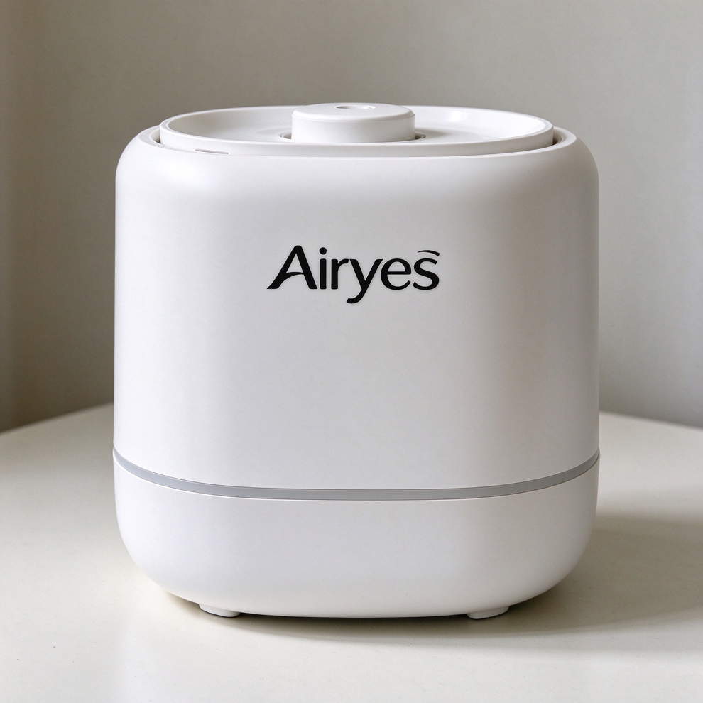 Airyes Ultrasonic Cool Mist Humidifier, Quiet Small Desktop Humidifier ...