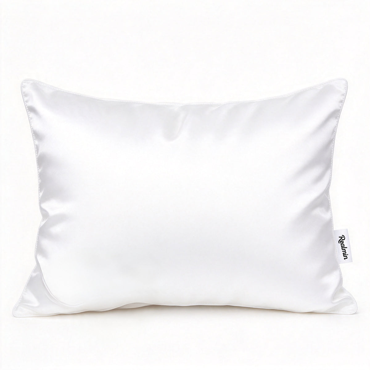 Realmin Satin Pillow for Hair and Skin, Silky Smooth Satin Pillow, Luxury Cooling Pillow for Sleeping, Vacuum Compressed for Convenient Shipping