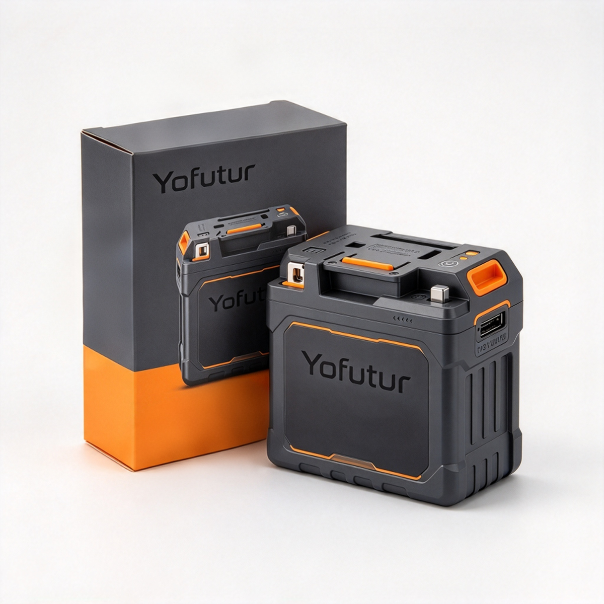 Yofutur Portable Power Station Battery, High Capacity Rechargeable Backup Battery Pack for Camping RV Outdoor Emergency Power Supply