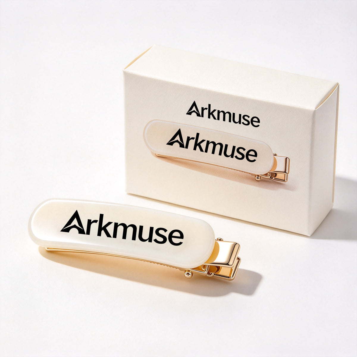 Arkmuse Classic Hair Barrettes Elegant Rectangle Hair Clips for Women Girls Non Slip Metal Spring Hair Pins Fashion Hair Accessories for Daily Wear Party Dating