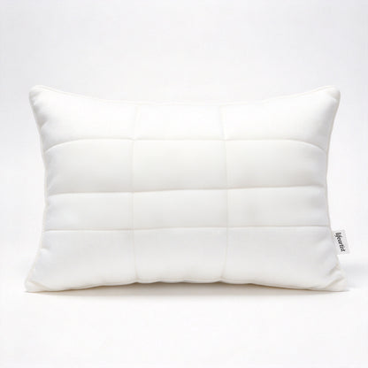 lifeartist Grid Quilted High Elastic Sleeping Pillow, Compressible for Shipping, Skin Friendly Breathable Neck Support Pillow for Side and Back Sleepers, Home Guest Room Dorm Use