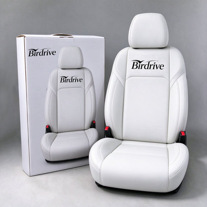 Birdrive Premium Faux Leather Car Seat Cover, Breathable Perforated Vehicle Seat Cushion, Ergonomic Auto Seat Protector for Sedan SUV Truck Interior Decoration