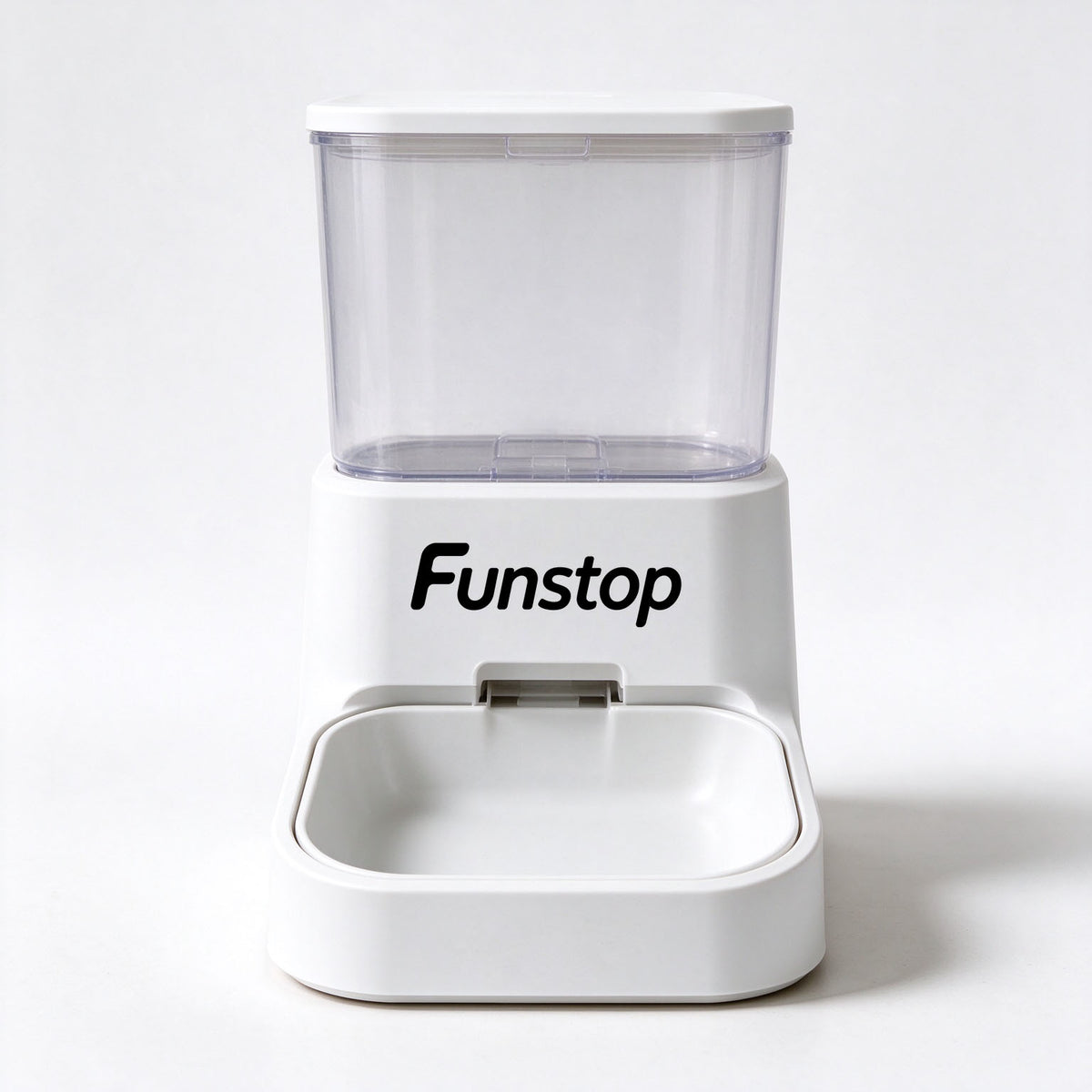 Funstop Gravity Pet Feeder, Large Capacity Airtight Food Storage Container, Automatic Dry Food Dispenser Bowl for Cats and Dogs, Indoor Pet Feeding Station