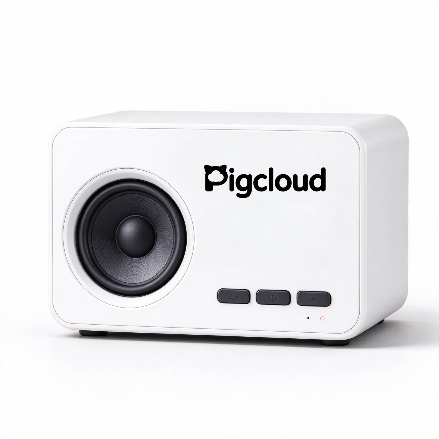 Pigcloud Bluetooth Desktop Speaker, Minimalist Retro Compact Loudspeak ...