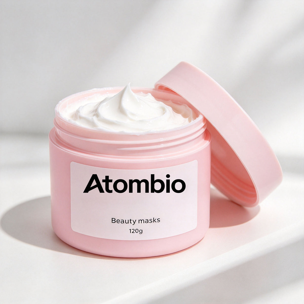 Atombio Hydrating Nourishing Cream Beauty Mask, Gentle Soothing Spreadable Facial Mask for Dull Dry Skin, 120g Deep Moisturizing Leave-on & Washable Face Mask for Daily Skincare