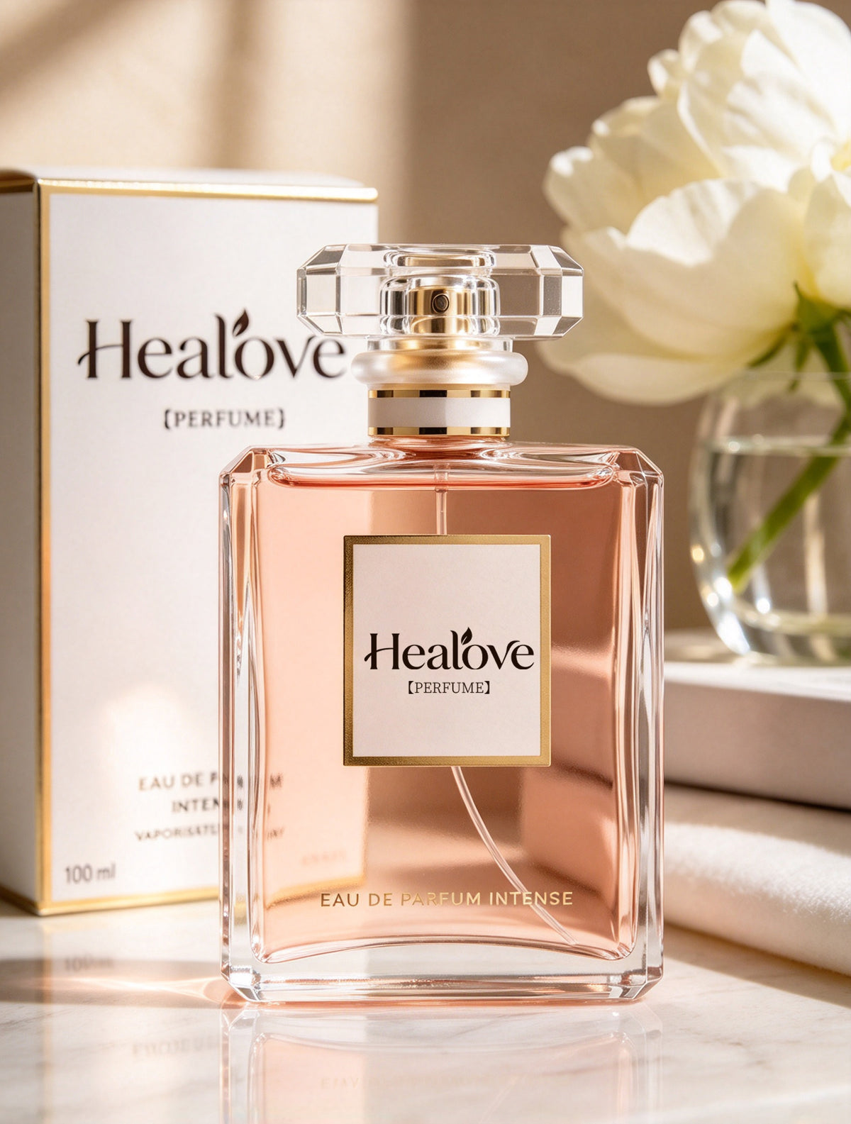 Healove Eau de Parfum Intense for Women, 100ml Long Lasting Fragrance Spray, Elegant Floral Scent Perfumes, Luxury Glass Bottle Perfumes for Daily Wear & Gift