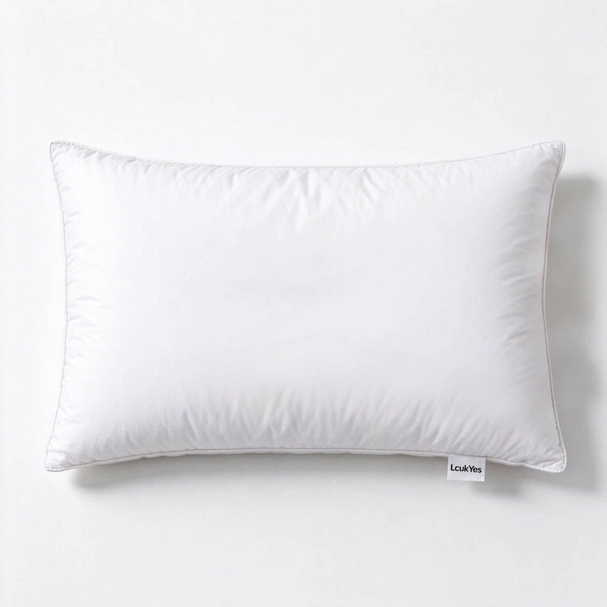 LcukYes Soft Bed Pillow for Sleeping, Plush Fluffy Support Pillow for Side Back Stomach Sleepers, Breathable Cooling Pillow for Bedroom Hotel Use, Standard Size
