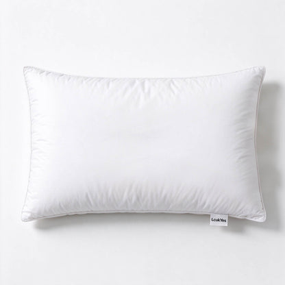 LcukYes Soft Bed Pillow for Sleeping, Plush Fluffy Support Pillow for Side Back Stomach Sleepers, Breathable Cooling Pillow for Bedroom Hotel Use, Standard Size