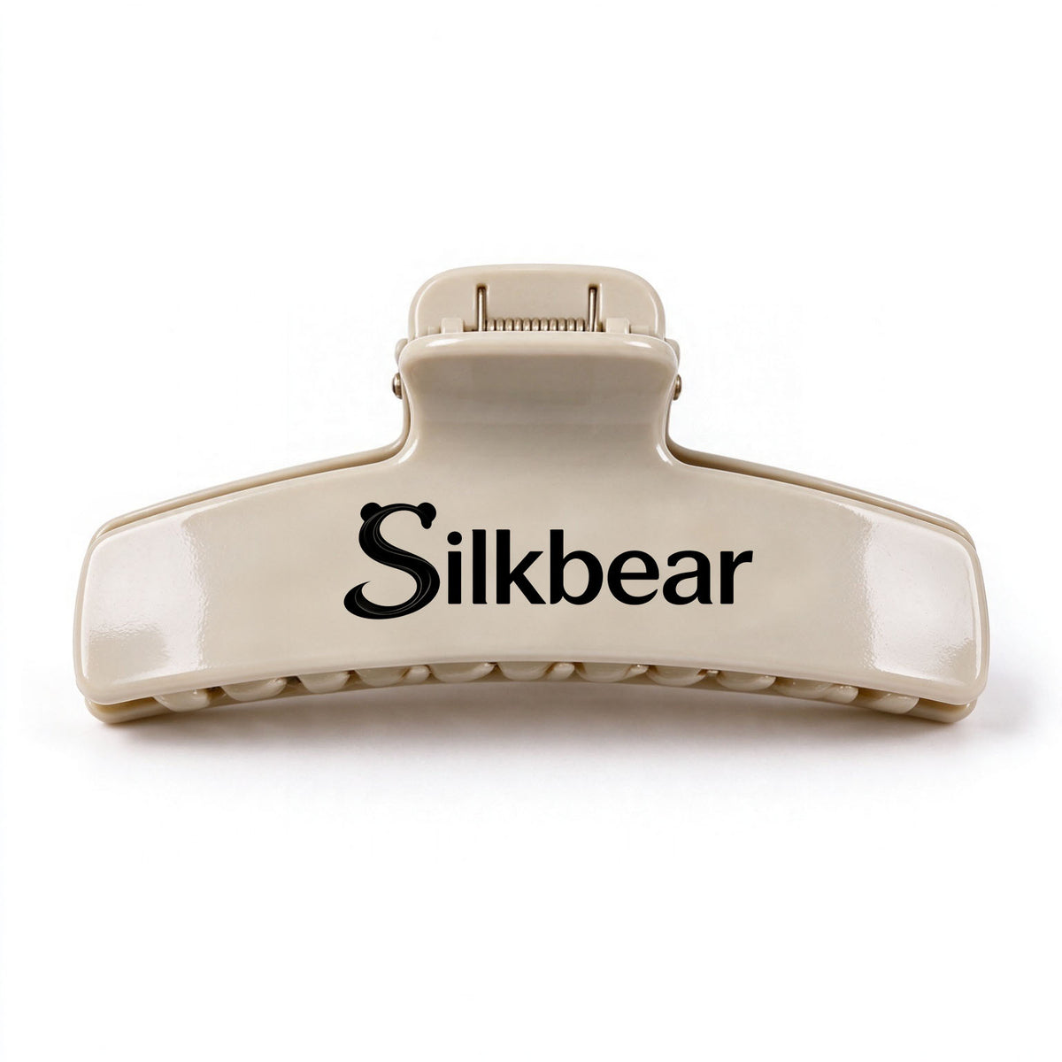 Silkbear Large Cream Hair Claw Clip, Non Slip Strong Hold Thick Hair Jaw Clip, Stylish Neutral Color Hair Accessories for Women and Girls