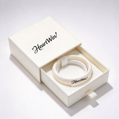 HeartWin Smooth Solid Bangle Bracelet, Classic Minimalist Round Wrist Band, Elegant Daily Wear Jewelry Gift for Women Girls