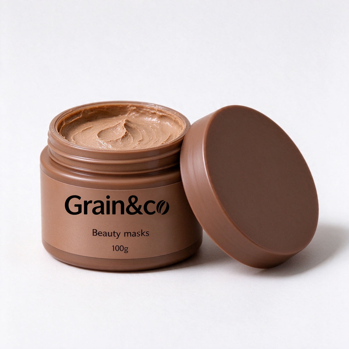 Grain&co Beauty Mask 100g, Oil Control Purifying Calming Spreadable Wash Off Facial Mask, Clay Cream Texture, Absorbs Excess Oil, Deep Pore Cleansing Mask for Rough Skin