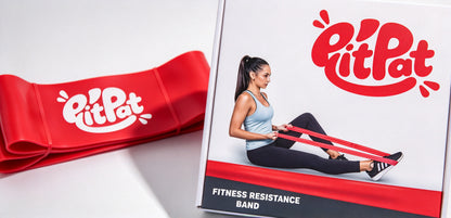 PitPat Resistance Bands for Fitness Purposes, Premium Elastic Fitness Bands, Heavy Duty Stretch Workout Bands for Strength Training, Physical Therapy, Yoga, Home Gym Exercise