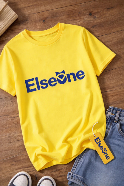 Elseone Men's Graphic T-Shirt, Crew Neck Short Sleeve Tee, Casual Classic Logo Print Summer Tops