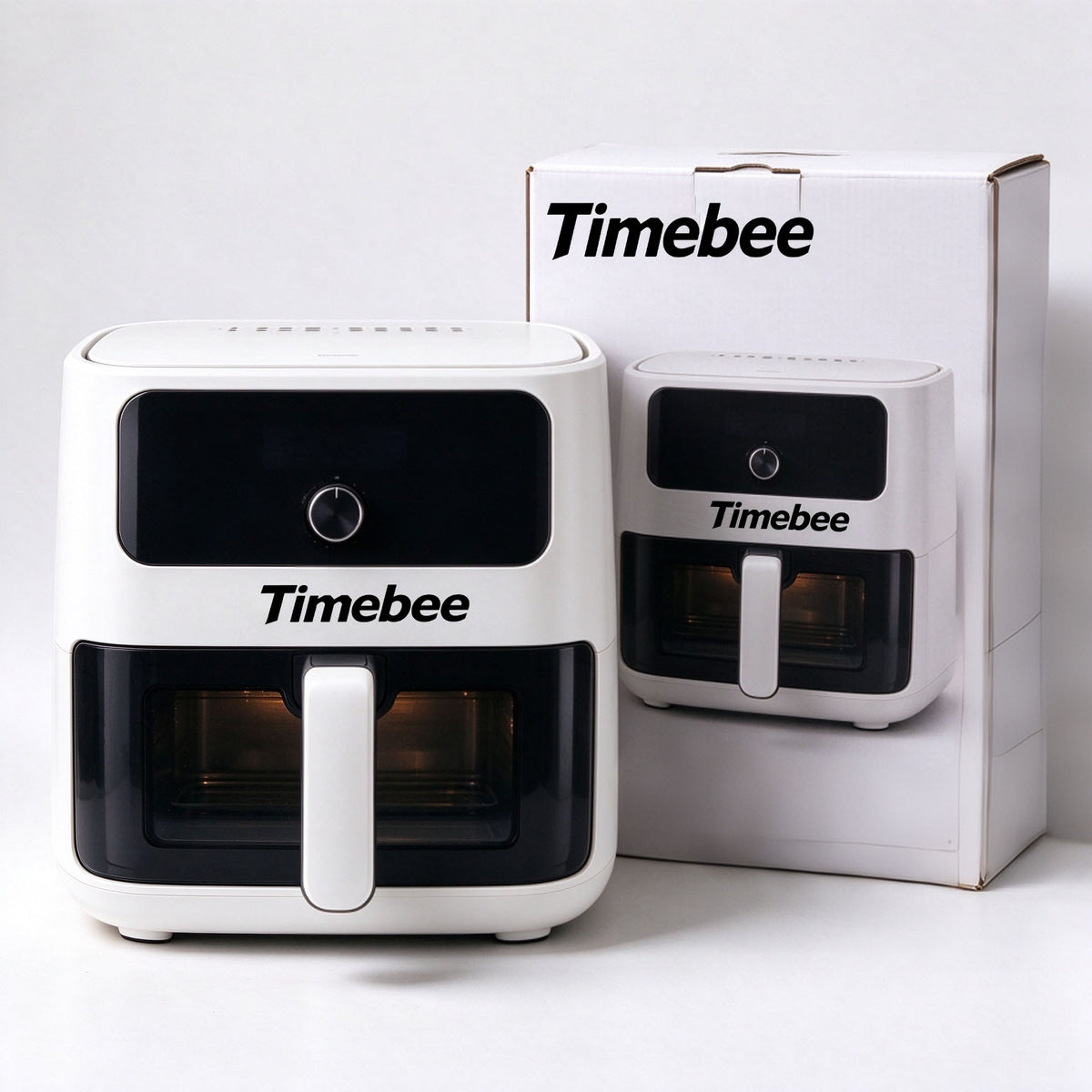 Timebee Air Fryer, Large Capacity Air Fryer with Viewable Window, Knob ...