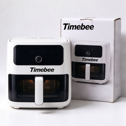 Timebee Air Fryer, Large Capacity Air Fryer with Viewable Window, Knob Control Timer & Temperature Oil Less Healthy Cooker for Home