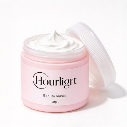 Hourligrt Beauty Mask, Hydrating Nourishing Cream Facial Mask, Deep Moisturizing Skin Care Mask for Dry Dull Skin