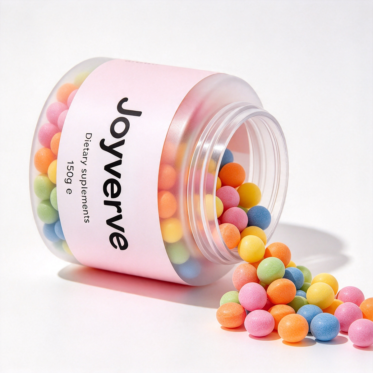 Joyverve Colorful Chewable Dietary Supplement Balls, Easy to Take Daily Nutrition Supplement