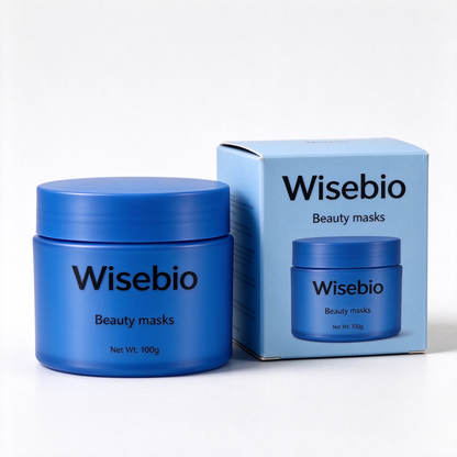 Wisebio Soothing Repair Smearing Beauty Mask 100g, Oil Control Calming Hydrating Blue Mask, Relieve Redness and Sensitivity, Strengthen Skin Barrier Facial Mask