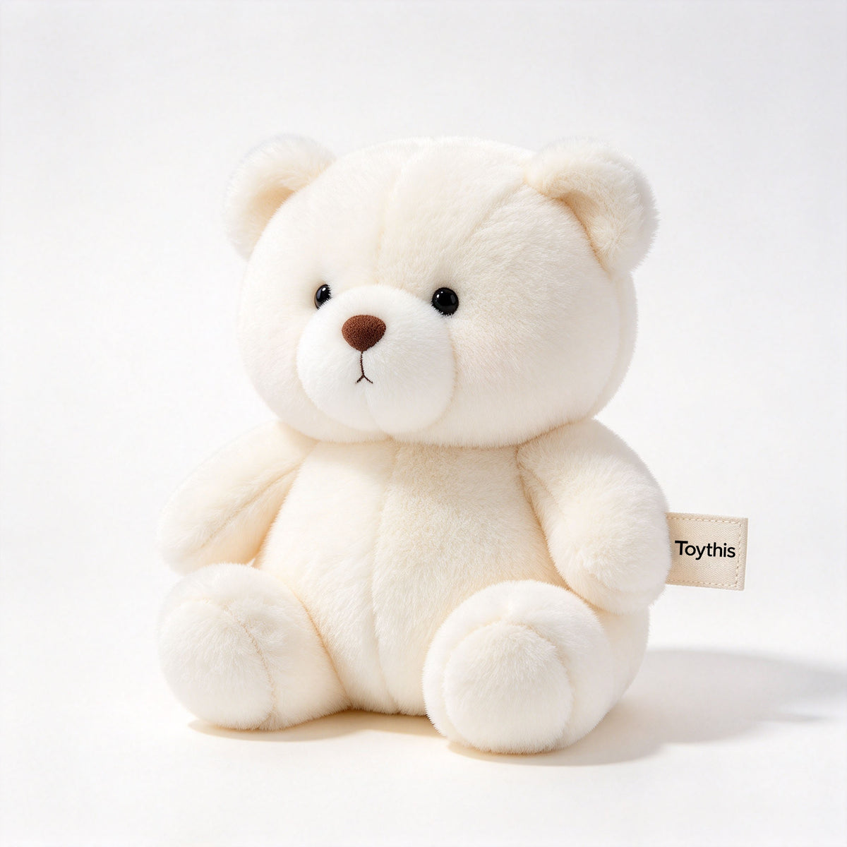 Toythis Soft White Teddy Bear Plush Toy Cute Stuffed Animal Plushie Gift for Kids Girls Boys Birthday Baby Shower Home Decor Sleeping Companion