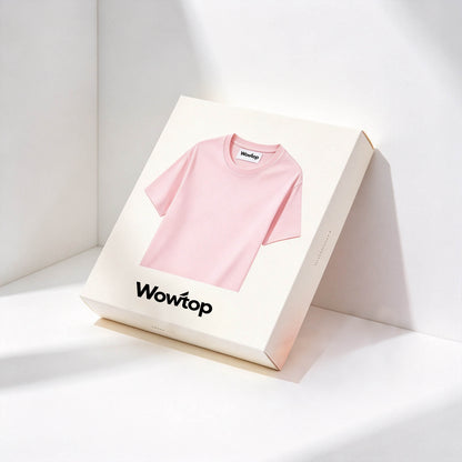 Wowtop Unisex Crew Neck Short Sleeve T-Shirt, Classic Solid Pink Cotton Tees, Casual Loose Fit Basic Tops for Everyday Wear Workout Street Outfit