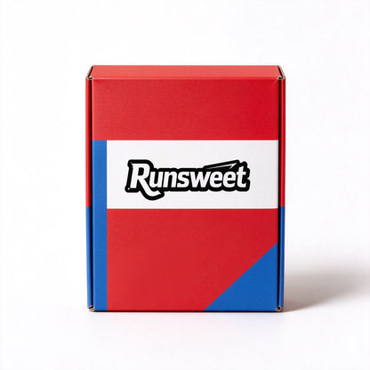 Runsweet Men’s Color Block Short Sleeve T-shirt, Red and Blue Contrast Crew Neck Tee, Breathable Casual Top for Sports and Daily Wear