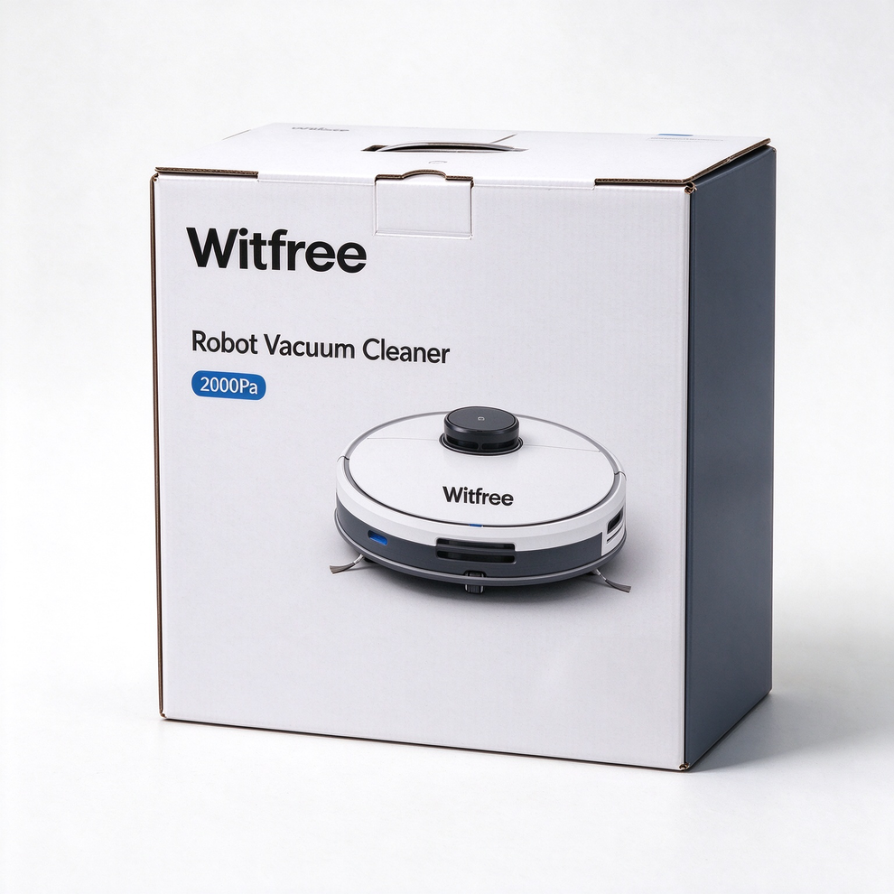 Witfree Robot Vacuum Cleaner 2000Pa Strong Suction Automatic Smart Ele ...