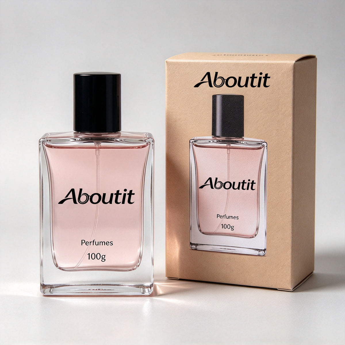 Aboutit Elegant Long Lasting Perfume for Women, Delicate Soft Fragrance Scent Spray, 100g Portable Glass Bottle Fragrance for Daily Dating and Gifting