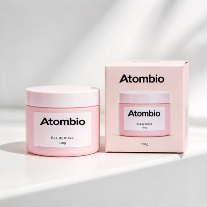 Atombio Hydrating Nourishing Cream Beauty Mask, Gentle Soothing Spreadable Facial Mask for Dull Dry Skin, 120g Deep Moisturizing Leave-on & Washable Face Mask for Daily Skincare