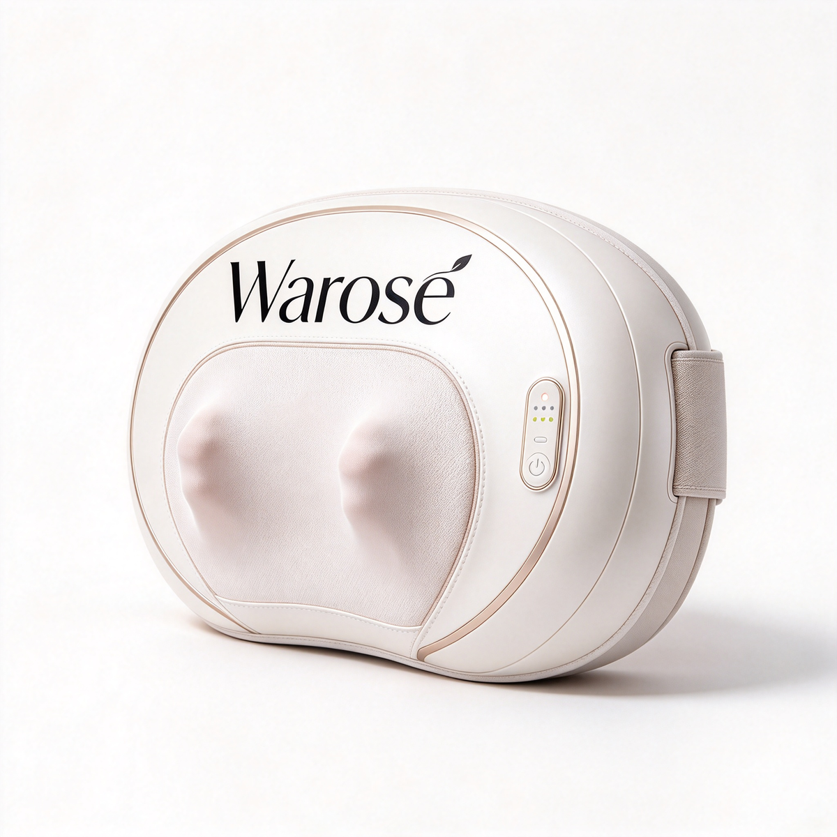 Warose Kneading Massage Pillow, Multi-Functional Back Neck Shoulder Massager, Soothing Heat Therapy Massage Cushion for Home and Car Use