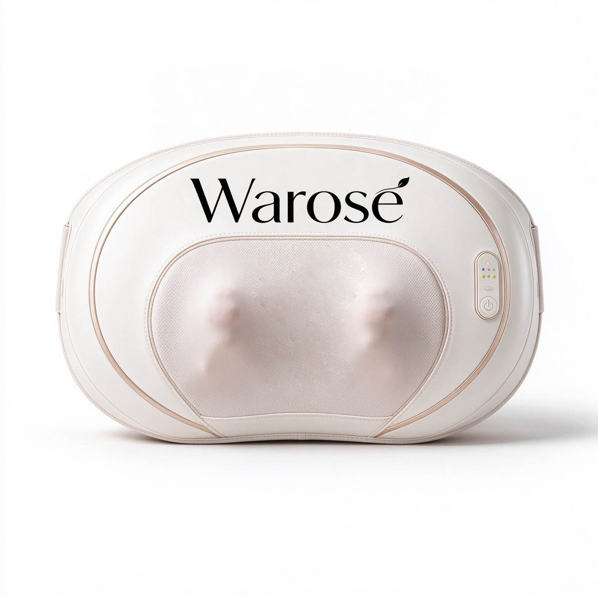 Warose Kneading Massage Pillow, Multi-Functional Back Neck Shoulder Massager, Soothing Heat Therapy Massage Cushion for Home and Car Use