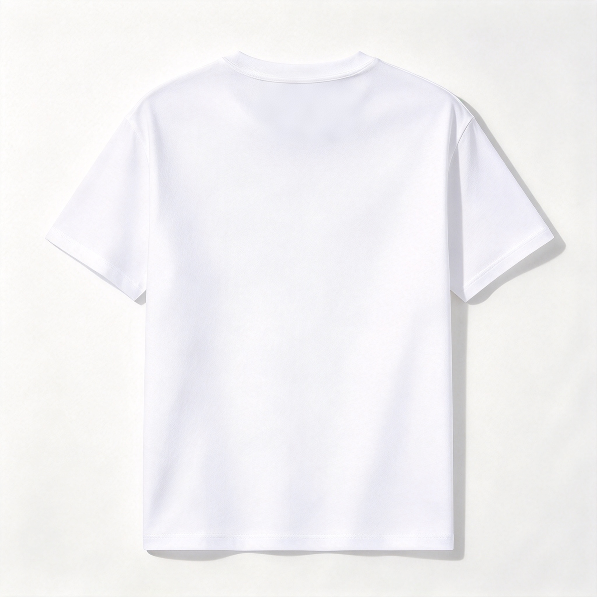 VIBELF Classic White Crew Neck Short Sleeve T-Shirt, Premium Soft Cotton Plain Basic Tee, Versatile Casual T-Shirt for Men Women Everyday Outfit and Layering