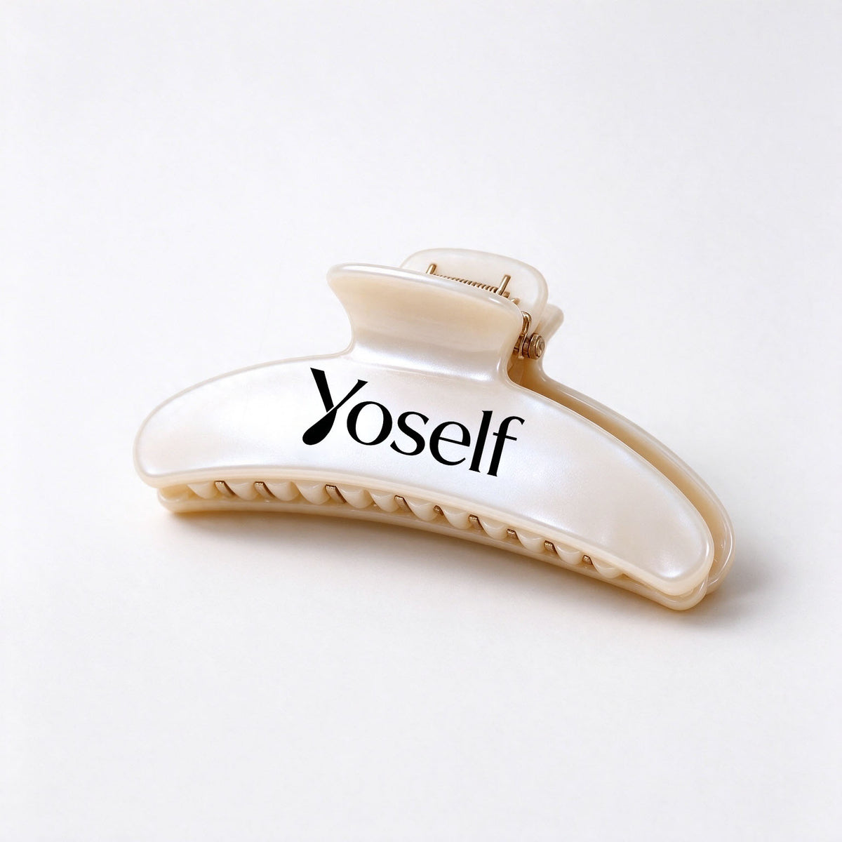 Yoself Large Hair Claw Clips Cream Pearl Non Slip Curved Hair Barrettes Strong Hold Hair Catch for Thick Thin Hair Women Girls Fashion Hair Accessories for Daily Work Party