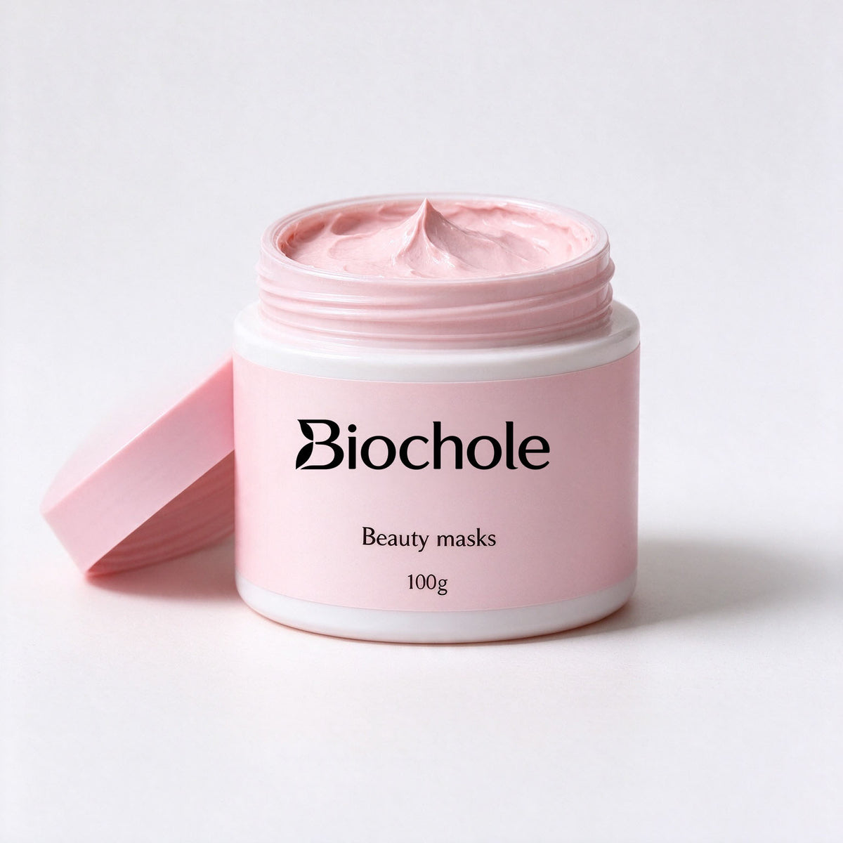 Biochole Beauty Mask 100g, Hydrating Nourishing Brightening Spreadable Wash Off Facial Mask, Evens Dull Skin Tone, Creamy Texture Face Mask Suitable for All Skin Types