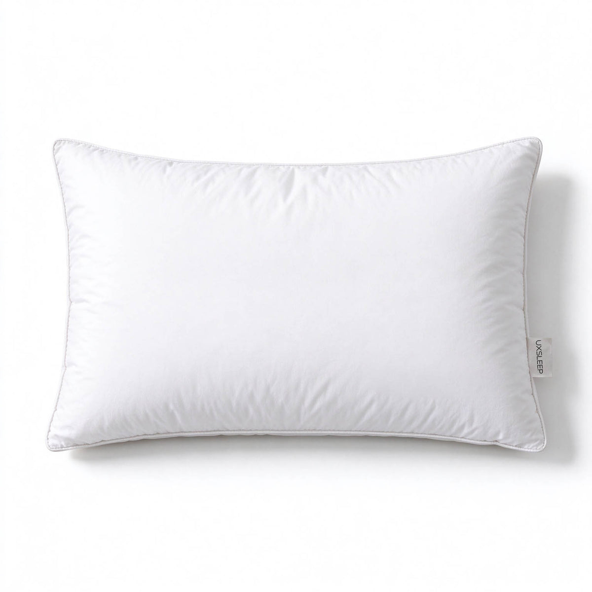UXSLEEP Premium Bed Pillow for Sleeping, Soft Fluffy Support Pillow for Side Back and Stomach Sleepers, Breathable Skin Friendly Pillow for Bedroom Guest Room Hotel, Standard Size, Vacuum Compressed Shipping
