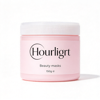 Hourligrt Beauty Mask, Hydrating Nourishing Cream Facial Mask, Deep Moisturizing Skin Care Mask for Dry Dull Skin