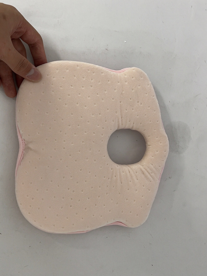 Menine Baby Head Shaping Pillow, Breathable Newborn Pillow with Center Cutout, Anti Flat Head Infant Support Pillow, Vacuum Compressed for Shipping