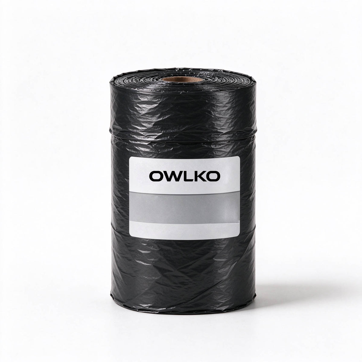 OWLKO Heavy Duty Black Trash Bags, Perforated Disposable Garbage Bags, Leak Resistant Tear Proof Plastic Bags for Kitchen Home Cleaning