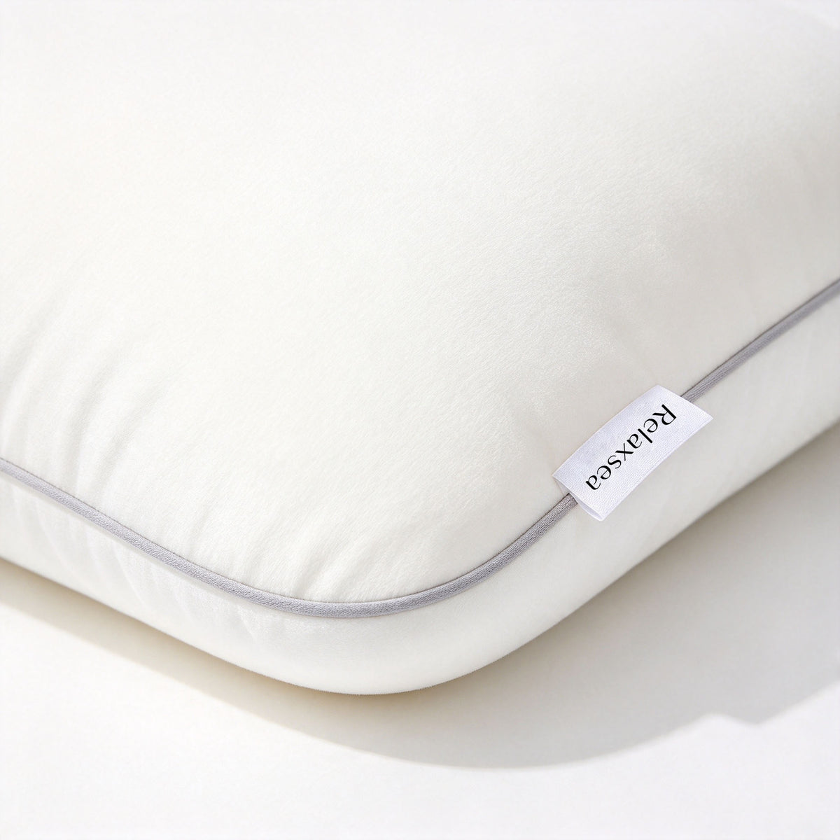 Relaxsea Memory Foam Pillow, Ergonomic Contour Cervical Pillow for Side Back Stomach Sleepers, Soft Support Bed Pillow, Vacuum Compressed for Convenient Shipping