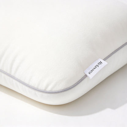 Relaxsea Memory Foam Pillow, Ergonomic Contour Cervical Pillow for Side Back Stomach Sleepers, Soft Support Bed Pillow, Vacuum Compressed for Convenient Shipping