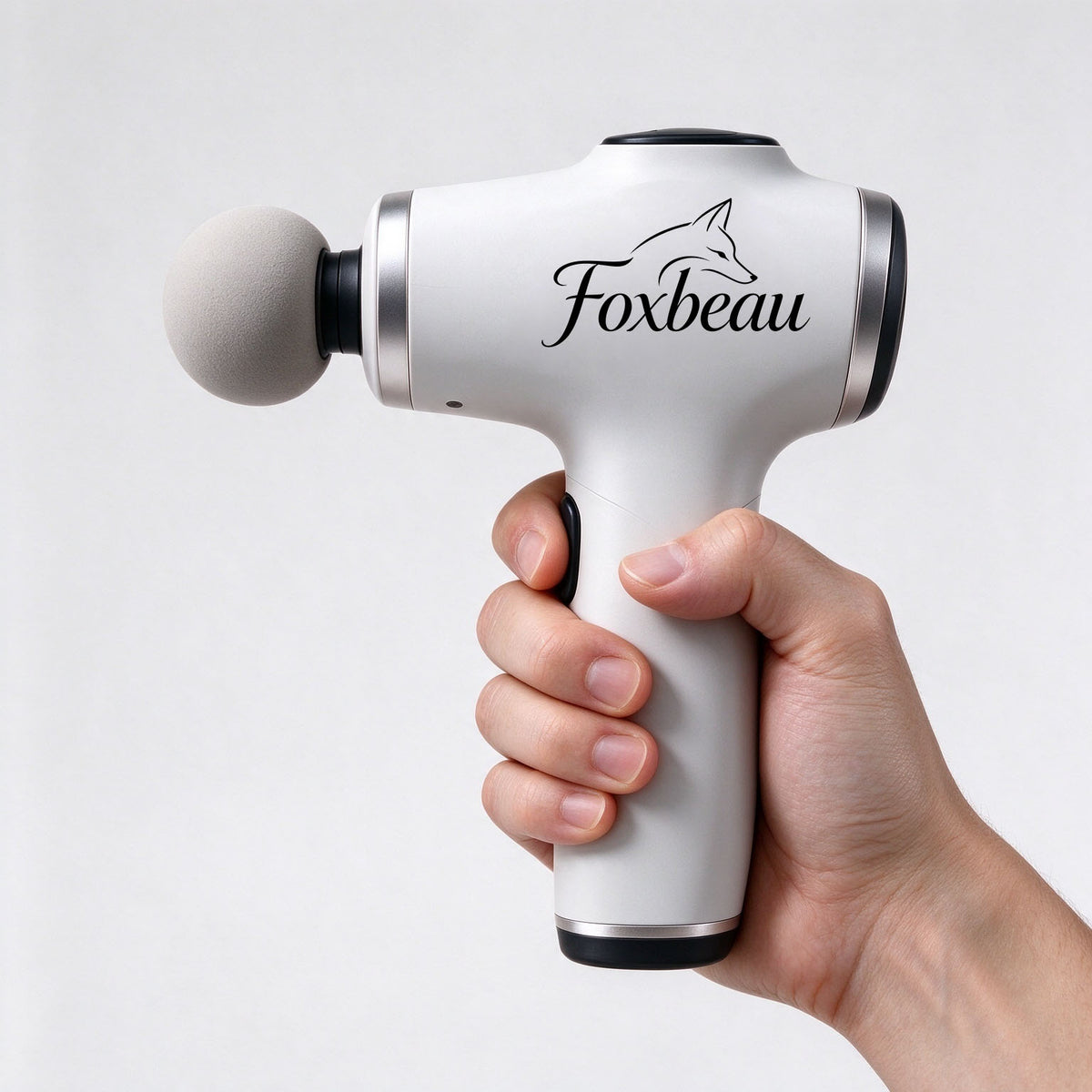 Foxbeau Portable Mini Massage Gun Deep Tissue Percussion Massager for Muscle Pain Relief Rechargeable Handheld Massage Device for Workout Gym Office Home Travel Use