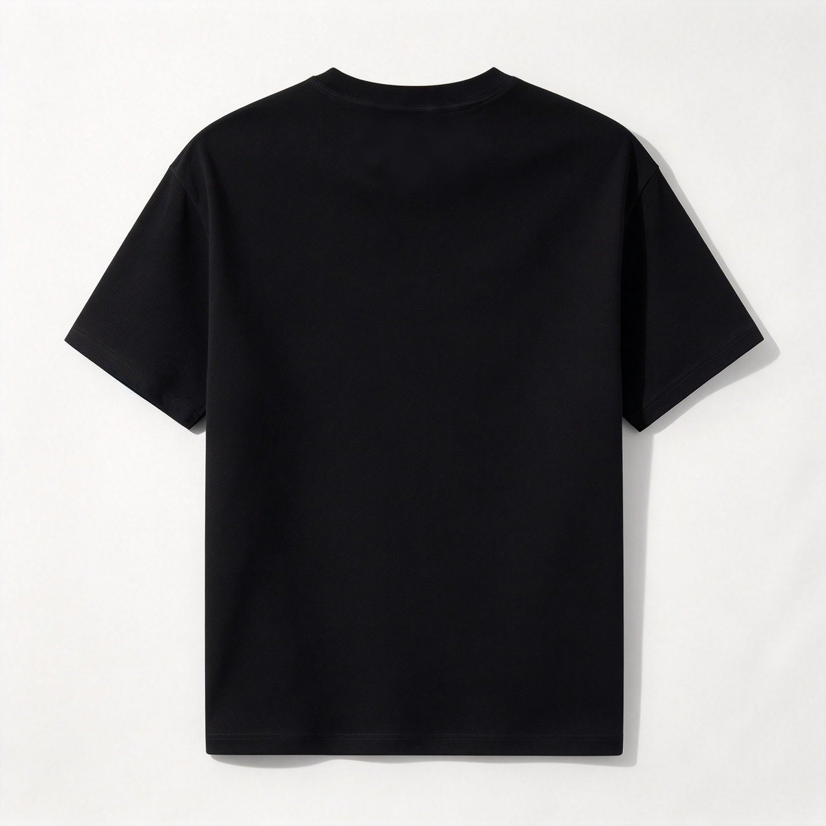 IVYON Classic Crew Neck Short Sleeve T-Shirt, Solid Black Basic Casual Tee, Soft Breathable Cotton t-shirt for Men Women Daily Wear Workout Layering Top