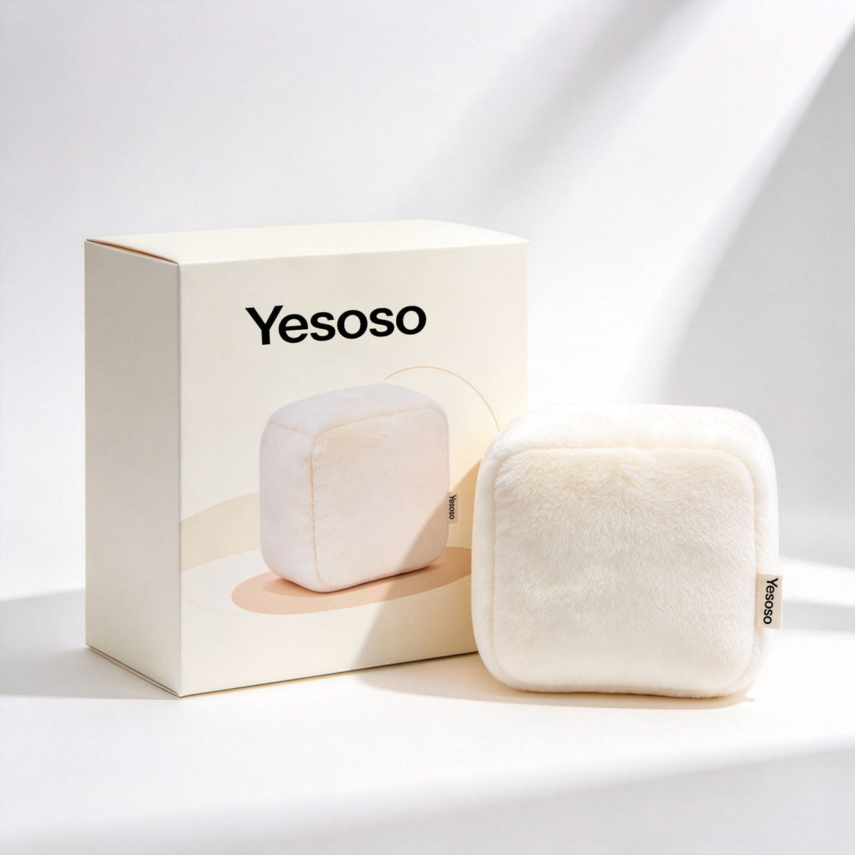 Yesoso Cream Cube Plush Pillow Soft Square Stuffed Cushion Fluffy Decorative Throw Pillow for Sofa Bedroom Home Decor Birthday Gift for Girls Boys
