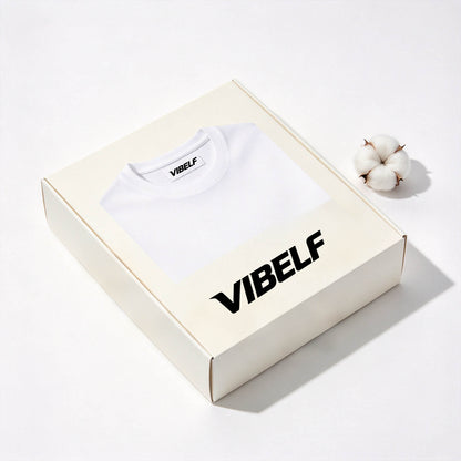 VIBELF Classic White Crew Neck Short Sleeve T-Shirt, Premium Soft Cotton Plain Basic Tee, Versatile Casual T-Shirt for Men Women Everyday Outfit and Layering