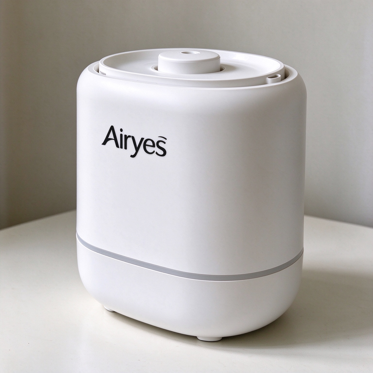 Airyes Ultrasonic Cool Mist Humidifier, Quiet Small Desktop Humidifier with Large Water Tank, Auto Shut Off Humidifier for Bedroom Nursery Office Indoor Dry Air Relief